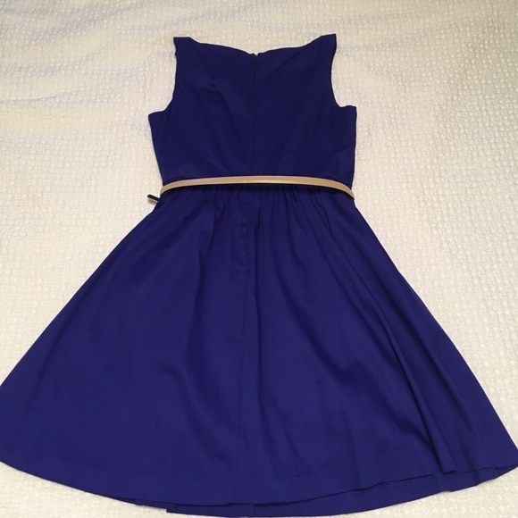 Jessica Simpson Boatneck Cobalt Fit & Flare Dress - Picture 5 of 5